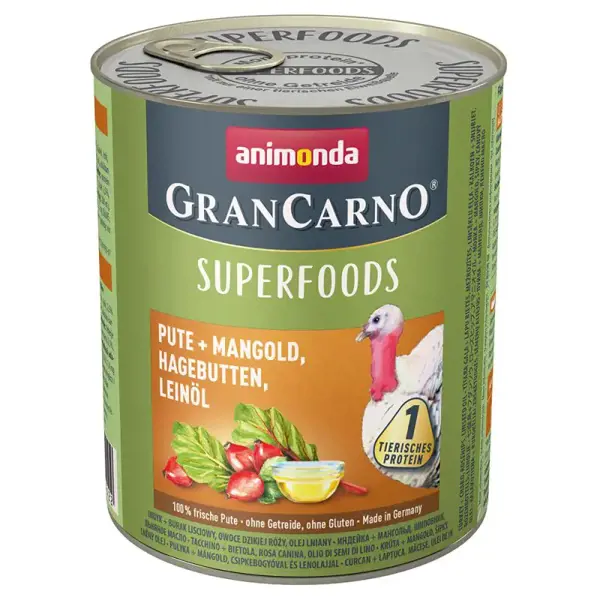 ANIMONDA Gran Carno Superfoods morka+mangold+šípky 400 g