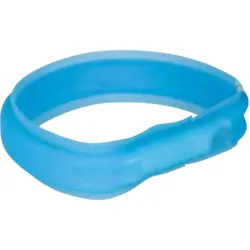 TRIXIE Svietaci kruh USB M-L, 50 cm / 30 mm - silikon / modrá