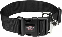 TRIXIE Obojok Premium M-L, 40-60 cm / 50 mm, čierný
