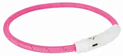 TRIXIE Svietiaci kruh USB XS-S, 35 cm - ružový
