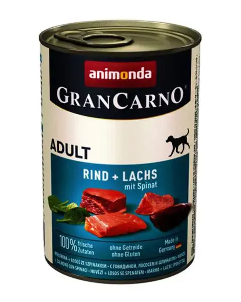 Animonda GranCarno Adult - Hovädzie, losos so špenátom 400 g