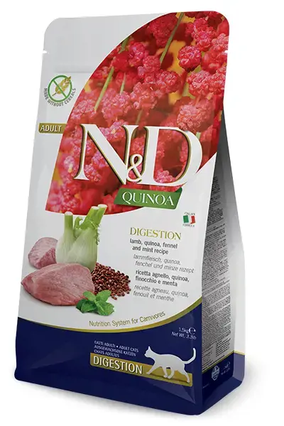Farmina N&D QUINOA Digestion jahňacie, quinoa, fenikel, mäta 300 g