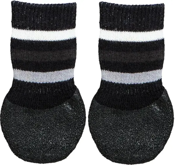 TRIXIE Ponožky čierne protišmykové L 2 ks
