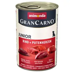 Animonda GranCarno Junior - Hovädzie a morčacie srdiečka 400 g