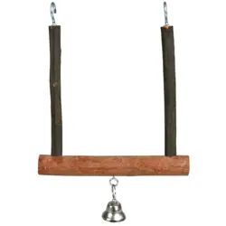 TRIXIE Hojdačka drevená so zvončekom 12 x 15 cm