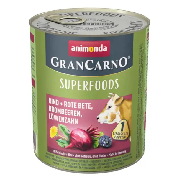 ANIMONDA Gran Carno Superfoods hovädzie+cvikla+černice 800 g