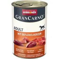 Animonda GranCarno Adult - Bravčové a hydinové srdcia 400 g