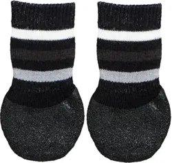 TRIXIE Ponožky čierne protišmykové XS-S 2 ks
