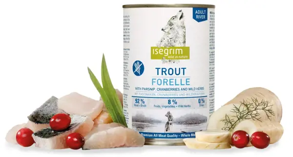 ISEGRIM Dog Adult Pstruh + hydina + zelenina 400 g